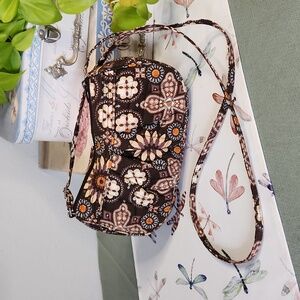 Vera Bradley Frannie Canyon Brown Crossbody Bag